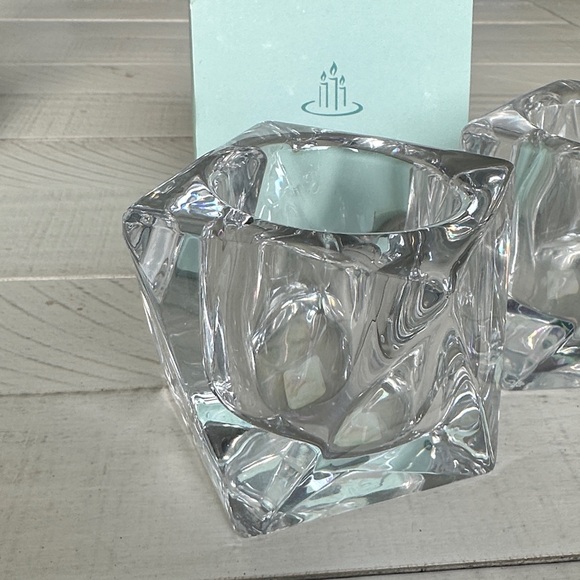 NWT PartyLite Crystal Candle Holders P8035 Discover Prism - Picture 2 of 7